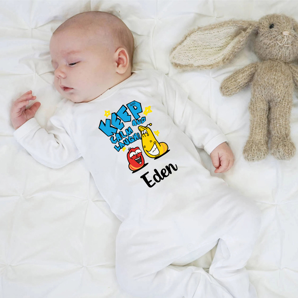 Personalized Larva's Funny Baby Romper | Larva25