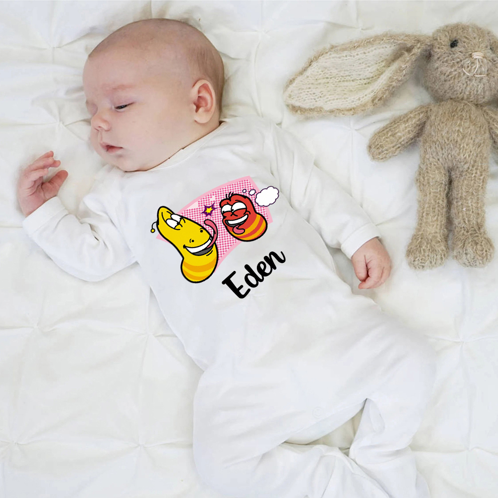 Personalized Larva's Funny Baby Romper | Larva26