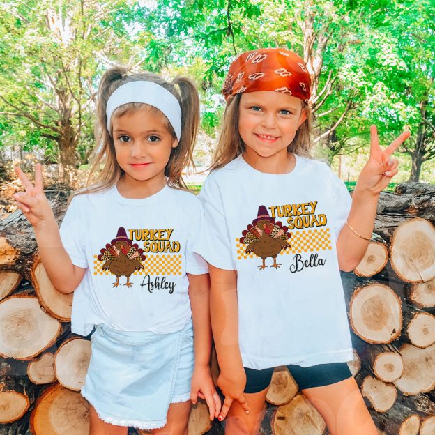 Personalized Turkey Squad Family Matching Shirt | CWThanks09