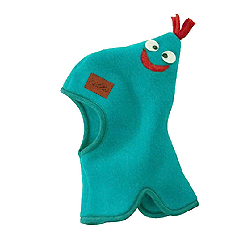 Personalized Leather Patch Wool Rooster Balaclava Hats | HSKid59