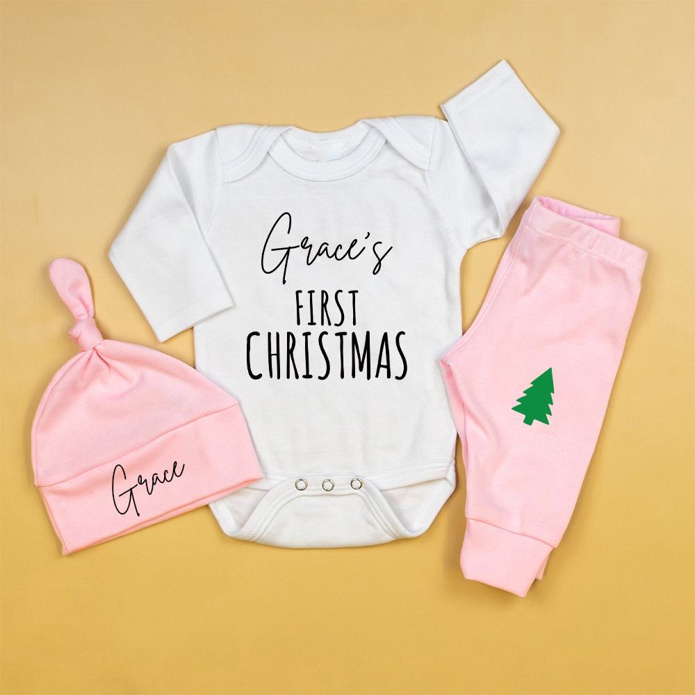Personalized Baby 1st Christmas Outfit Set | MCGift120