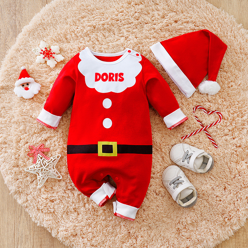 Personalized Newborn Baby Christmas Outfits | MCGift140