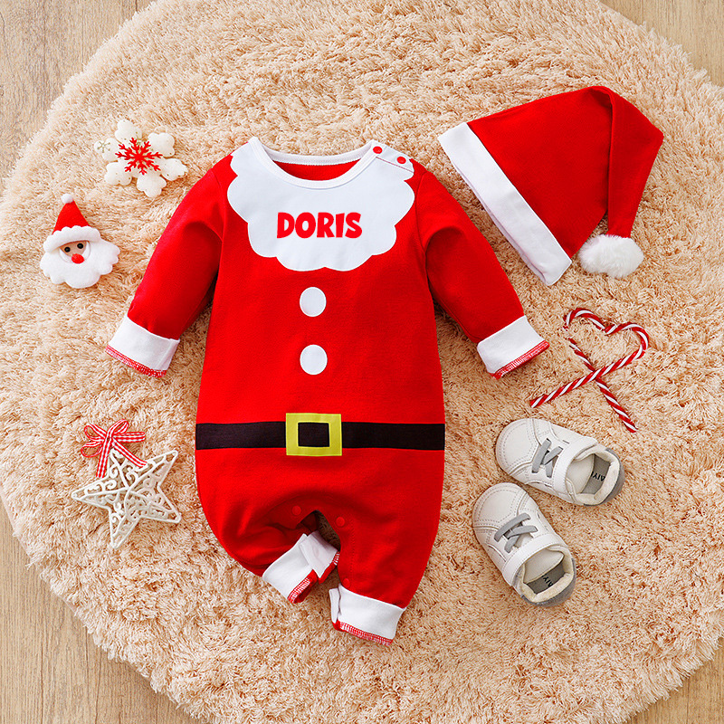 Personalized Newborn Baby Christmas Outfits | MCGift140