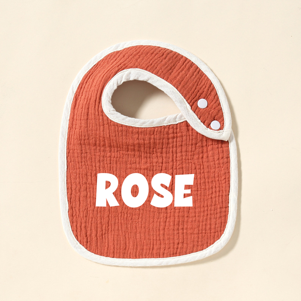 Personalized Embroidered Baby Cotton Bibs | CWBaby306