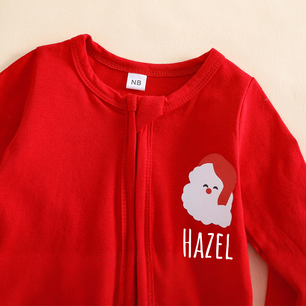Personalized Baby Christmas Ho Ho Ho Romper | MCGift160
