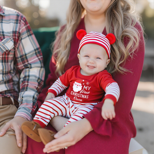 Personalized Baby Christmas 3pcs Outfit Set | MCGift158