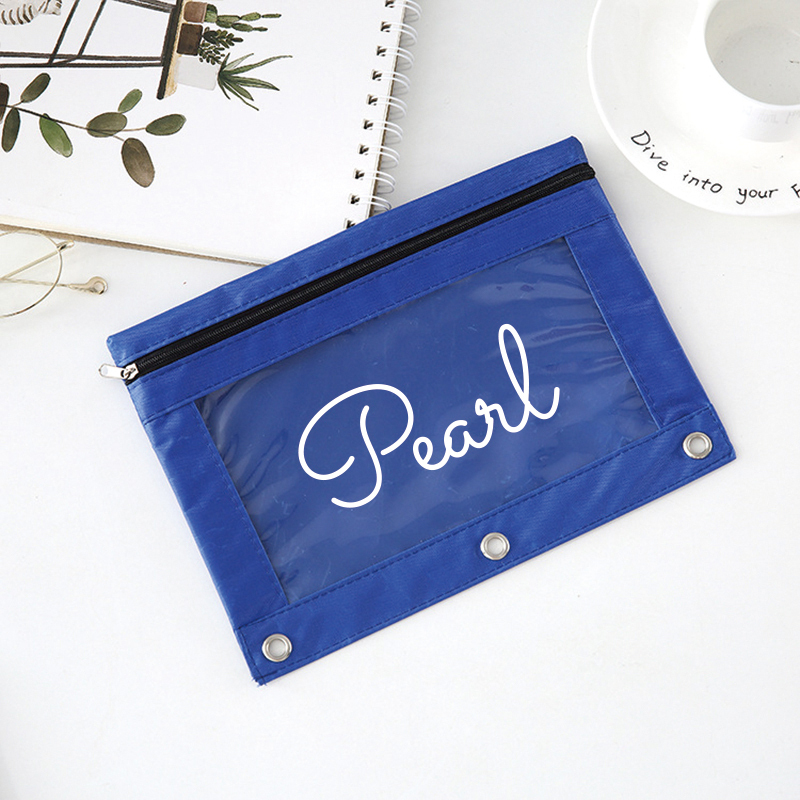 Personalized Canvas Zipper Kid Pencil Case