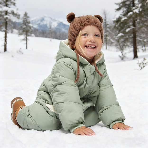 Personalized Baby Antler Lightweight Down Cotton Romper | CWBaby326