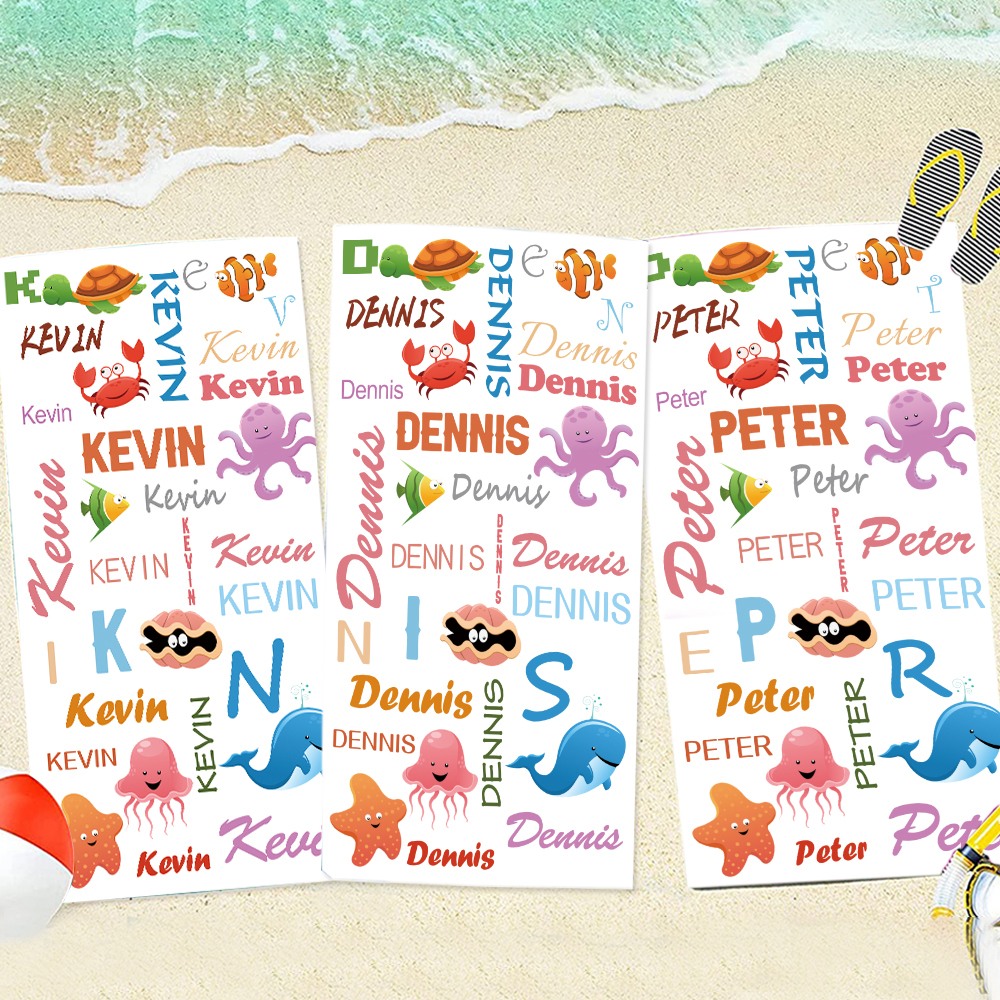 Personalized Lovely Kid Towel for Summer & Beach | CWTowel115