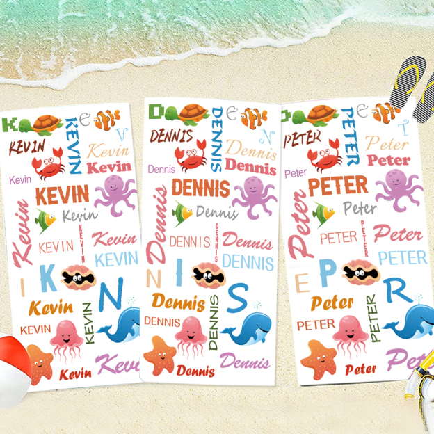 Personalized Lovely Kid Towel for Summer & Beach | CWTowel115