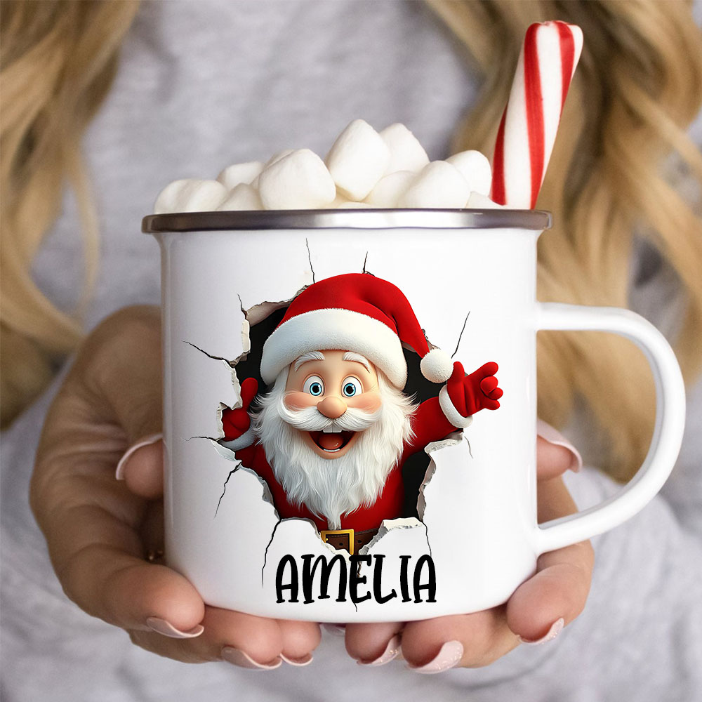Personalised 12oz Christmas Santa Claus Mugs | MCGift209