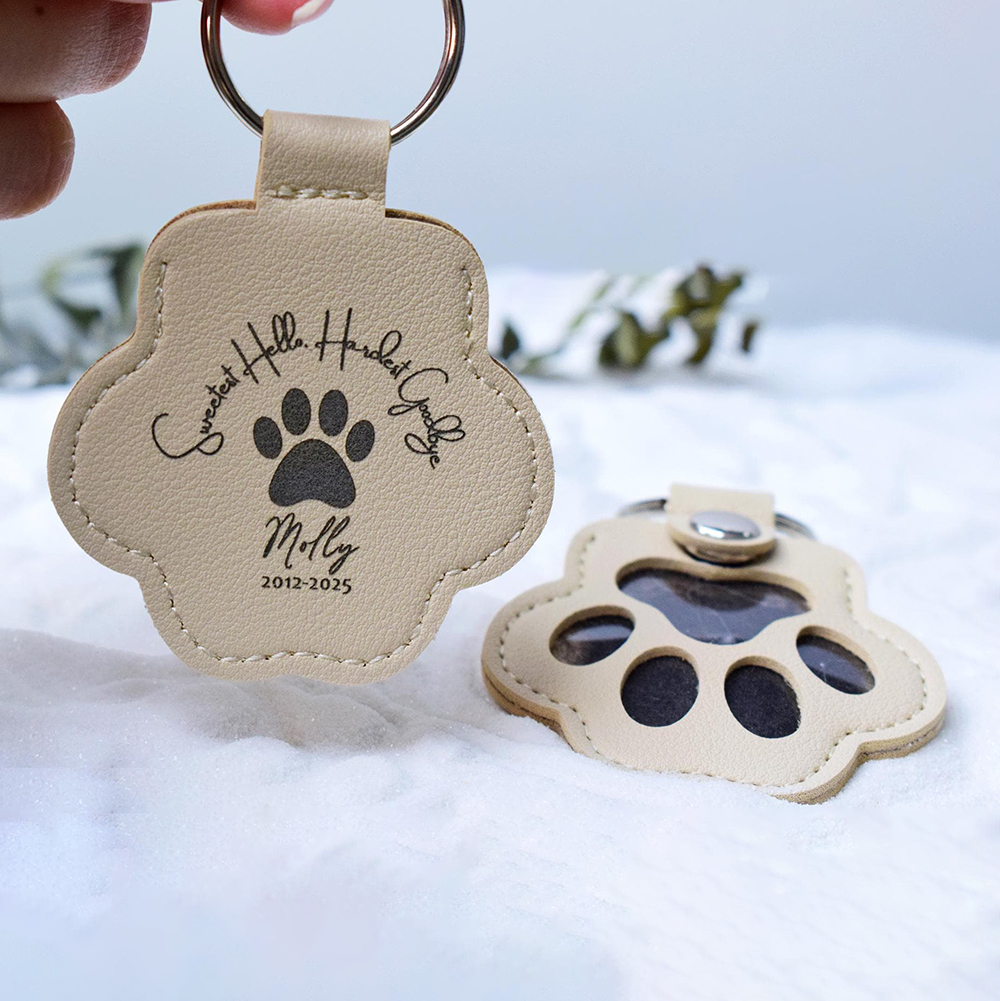 Personalized Pet Fur Storage Memorial Keychain | BKPet253