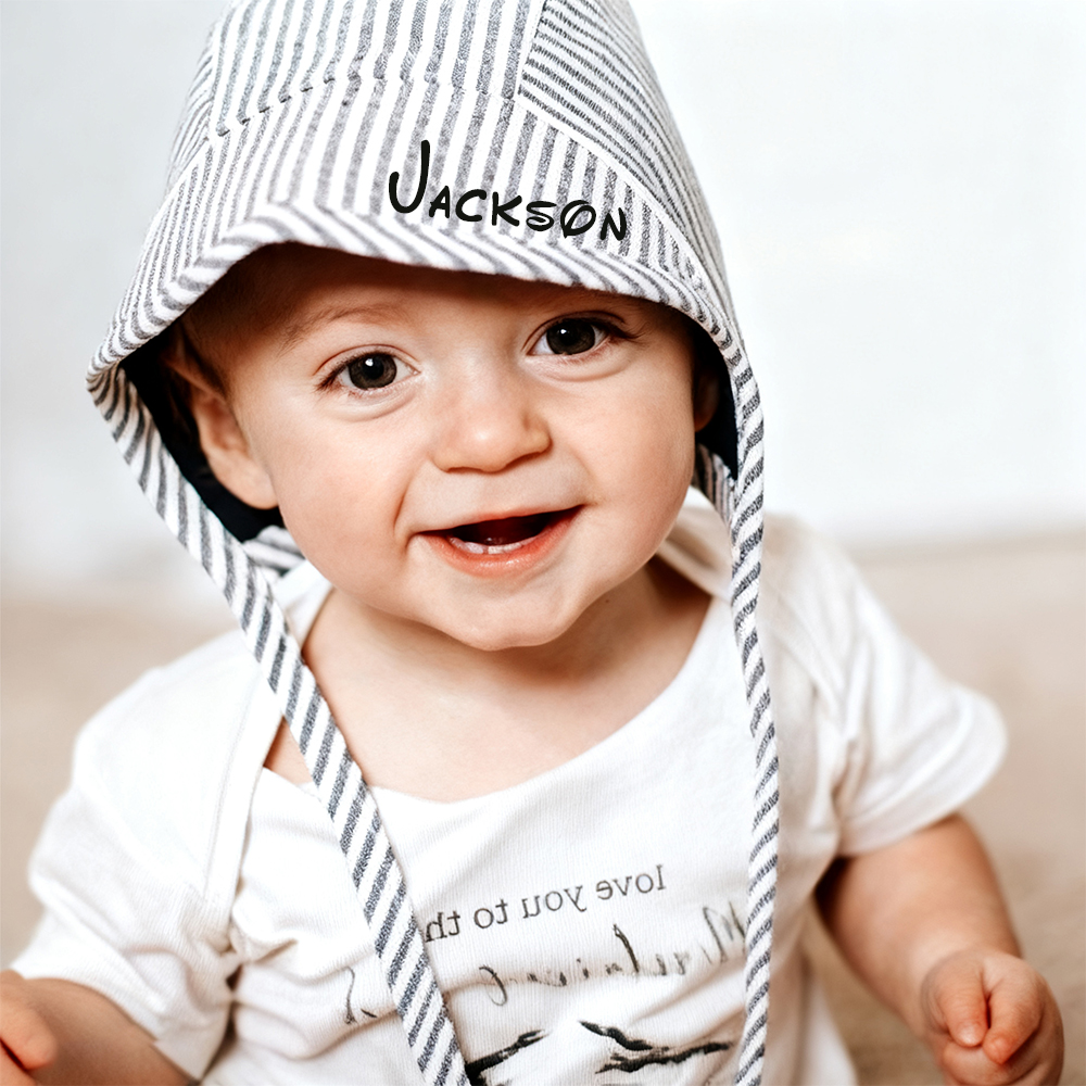 Personalized Organic Cotton Linen Sun Hat | HSKid75
