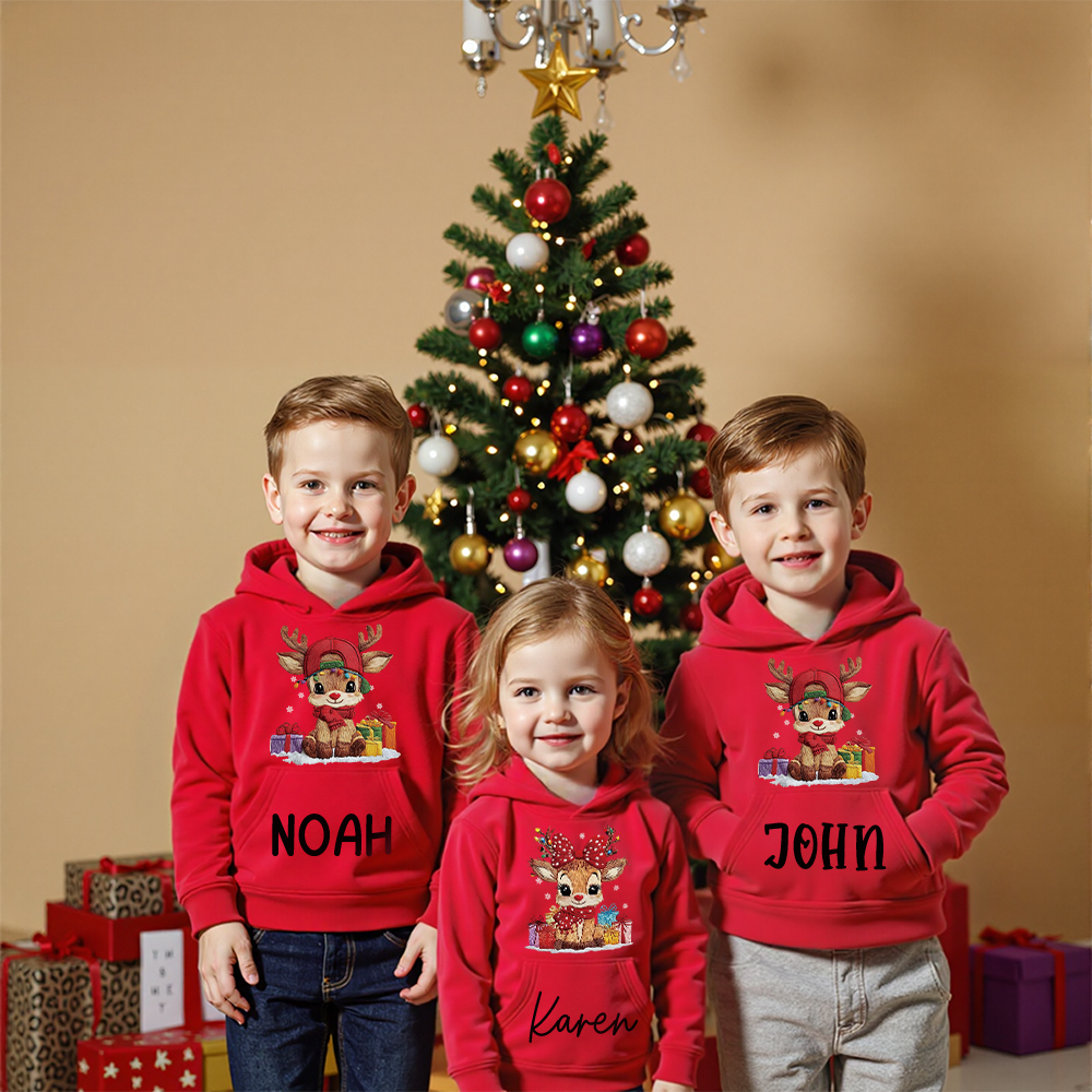 Personalized Kids Lovely Christmas Hoodie | MCGift220