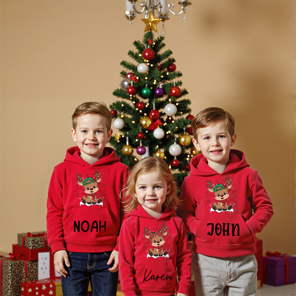 Personalized Kids Lovely Christmas Hoodie | MCGift221