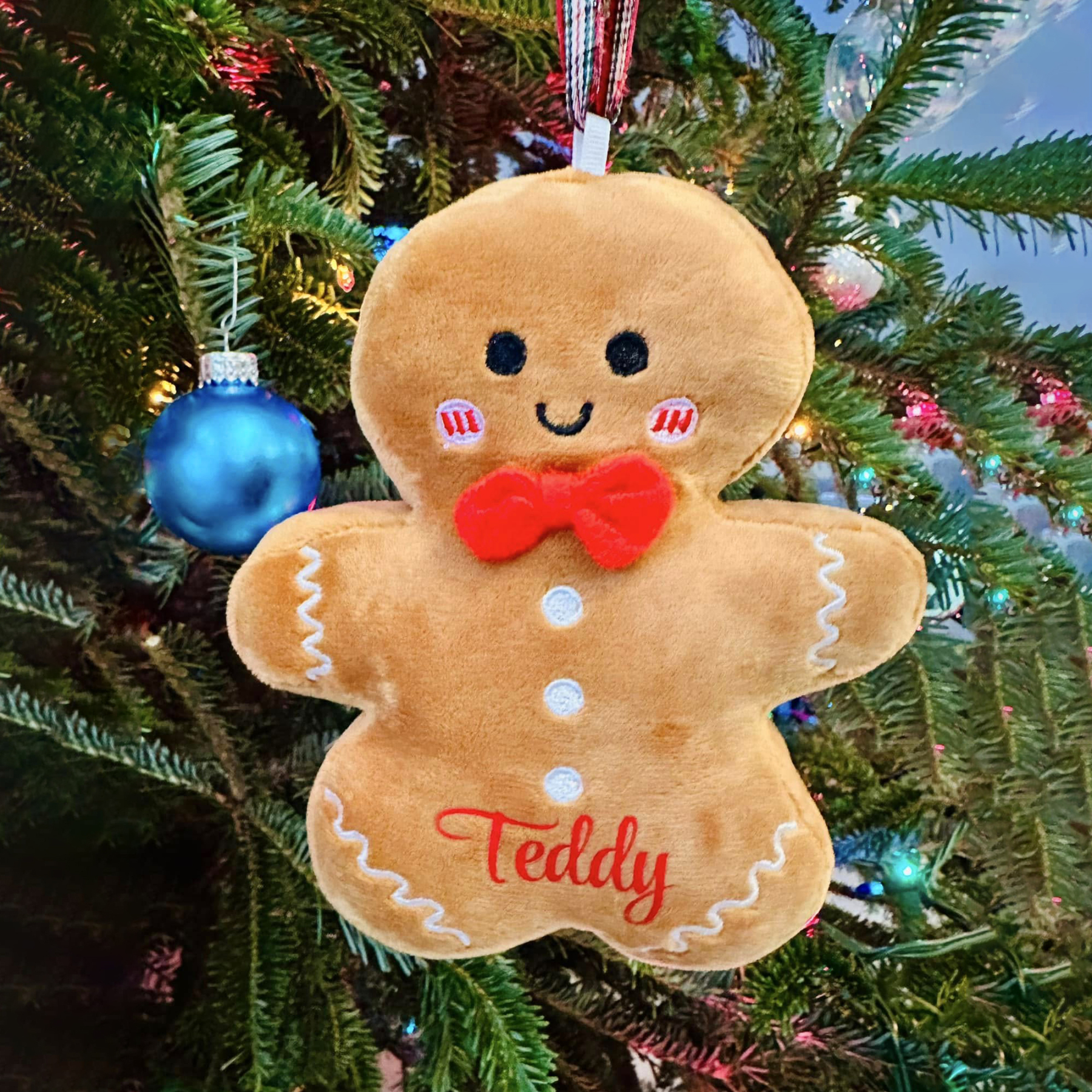 Personalized Christmas Gingerbread Plush Toys Ornament | MCGift224