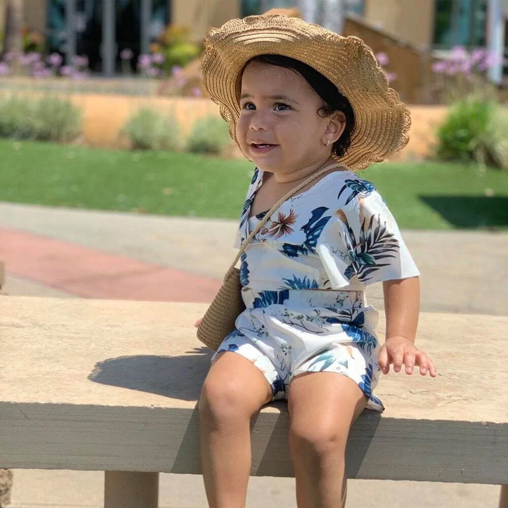 Personalized Lovely Straw Bucket Beach Hats with Matching Purse for Comfort & Unique | CWBeach87