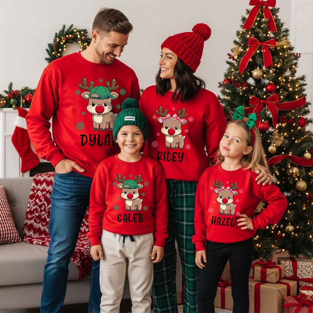 Personalized Christmas Matching Family Sweatshirt | MCGift232