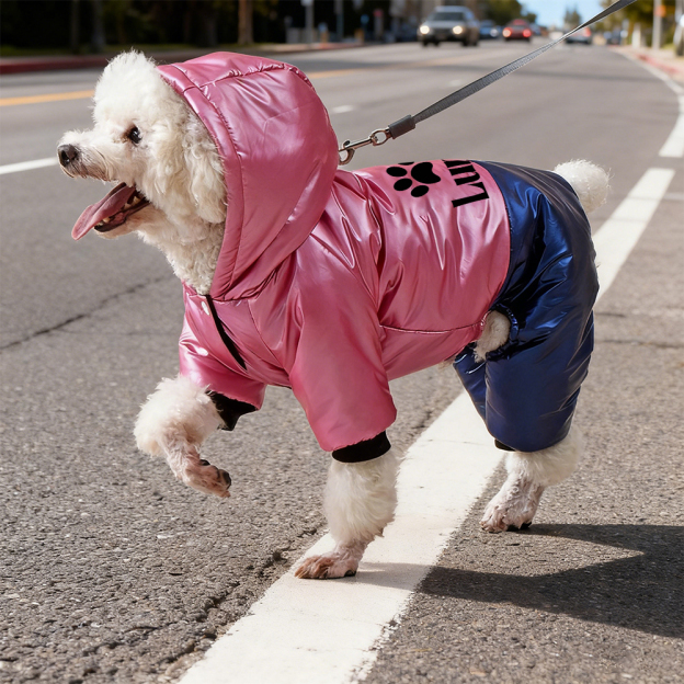 Personalized Pet Winter Warm Windproof Puffer Jacket | BKPet286