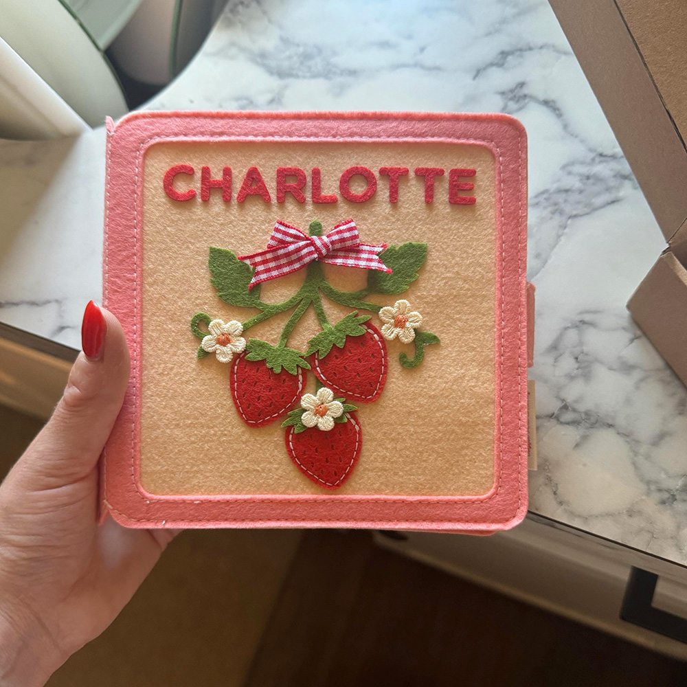 Personalized Baby Handmade Sensory Activities Felt Quiet Book | CWToy168