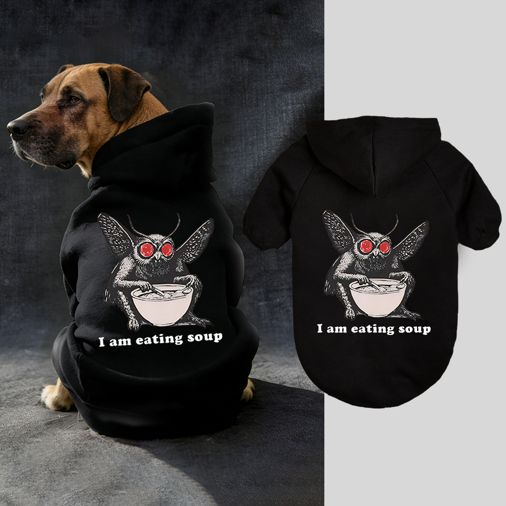 I Am Eating Soup Puppy Hoodie | BKPet318