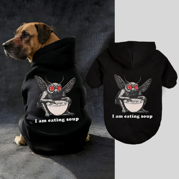I Am Eating Soup Puppy Hoodie | BKPet318