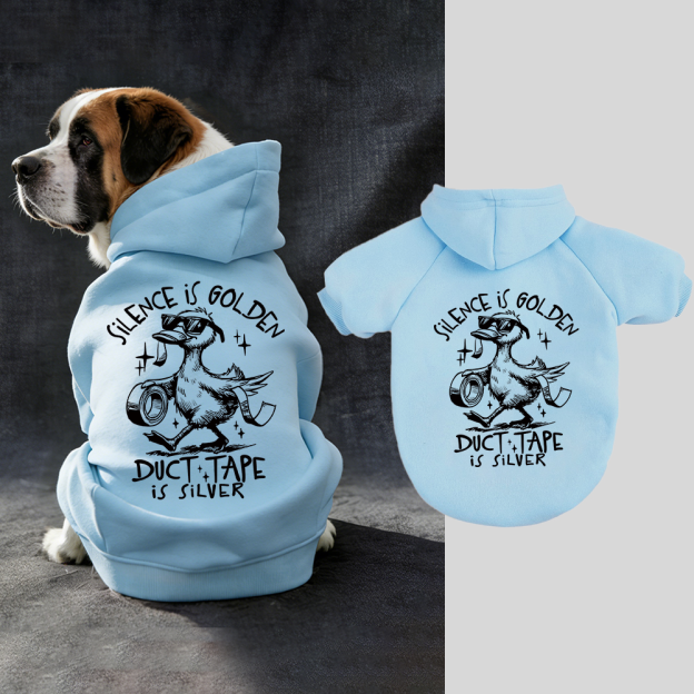 Silence Is Golden Sarcastic Puppy Hoodie | BKPet324