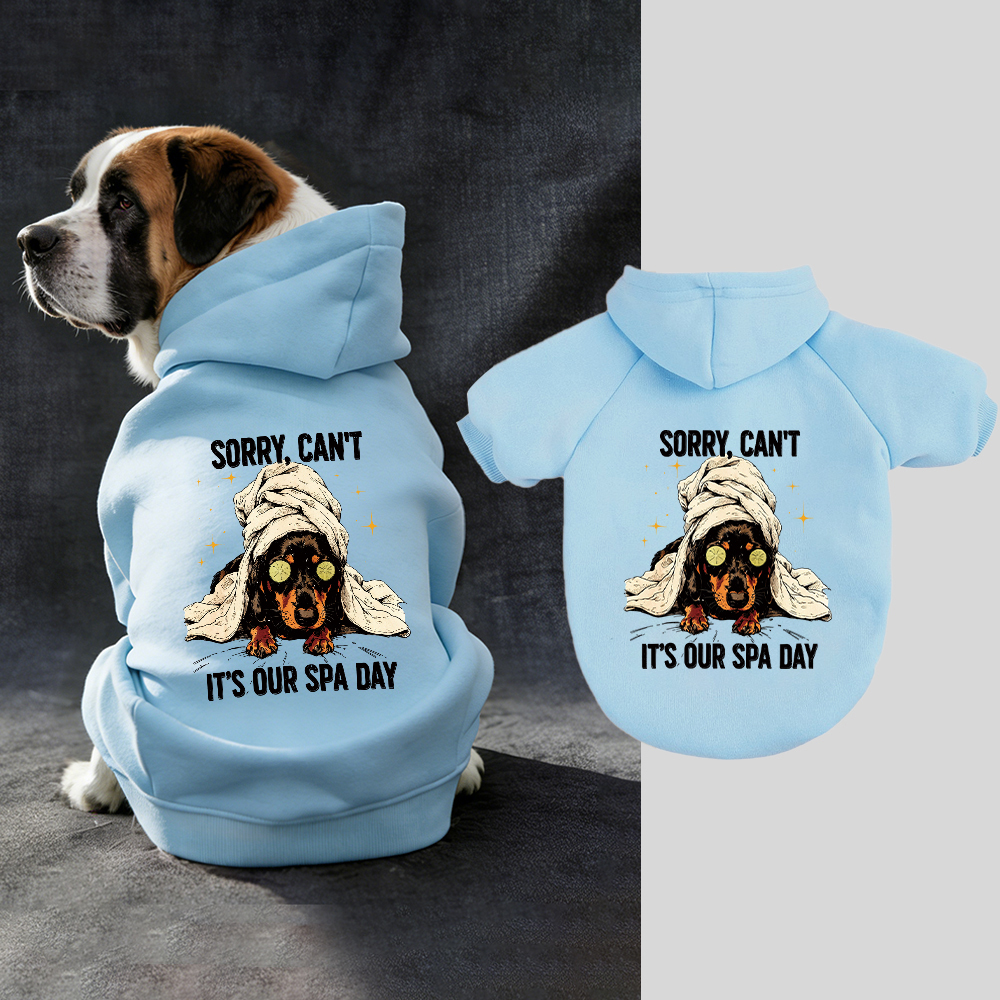 IT'S OUR SPA DAY Puppy Hoodie | BKPet339