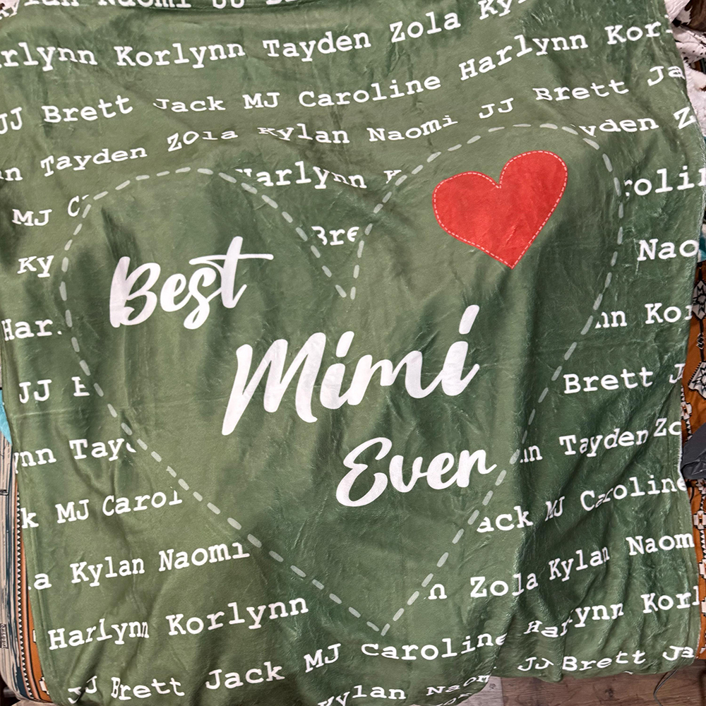 Personalized Love Mom Blanket for Comfort & Unique | CWMom18