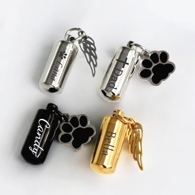 Personalized Pet Ashes Keepsake Keychain | BKPet351