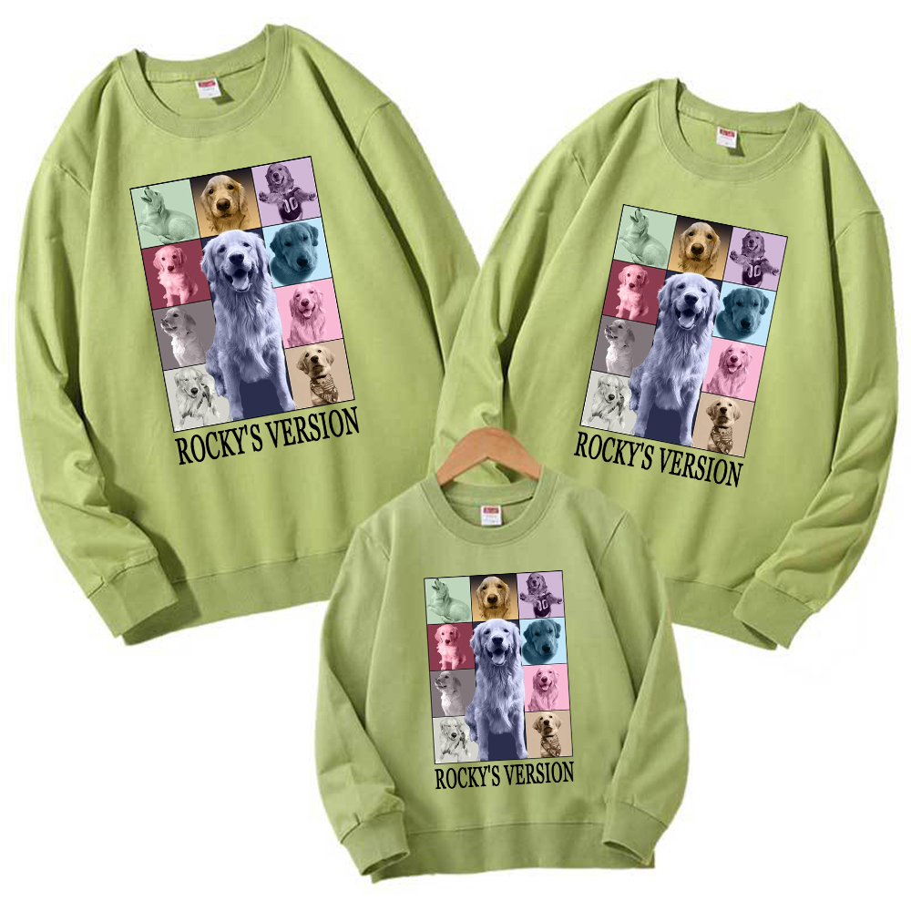 Personalized Pet Version Collage Crew Neck Sweatshirt | BKPet352