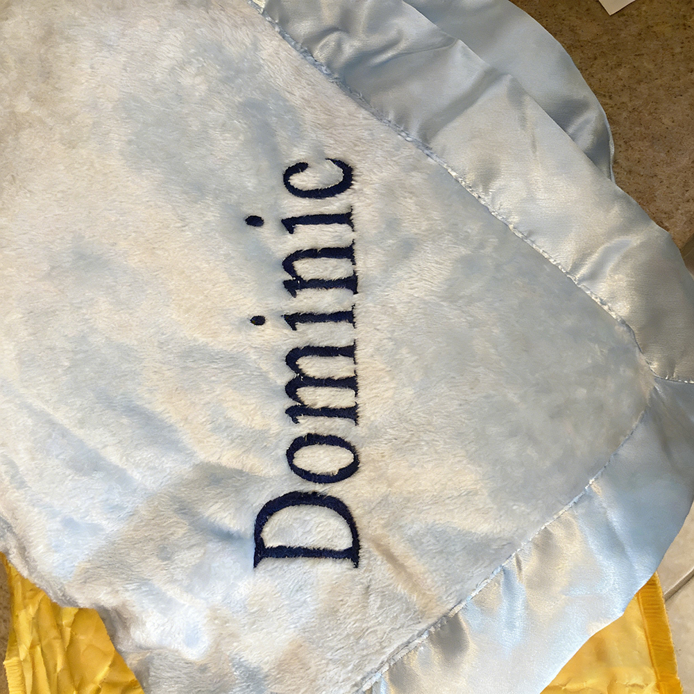 Personalized Embroidered Soft Plush Baby Blanket | CWBaby396