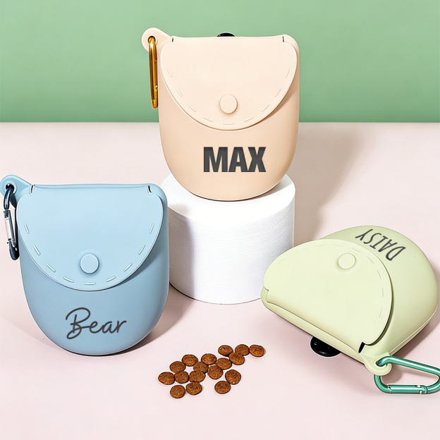 Personalized Silicone Training Dog Food Waist Bag | BKPet409