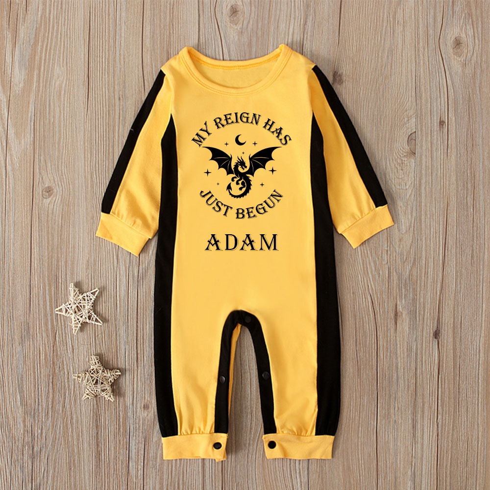 Personalized Baby My Reign Dragon Romper | CWBaby432