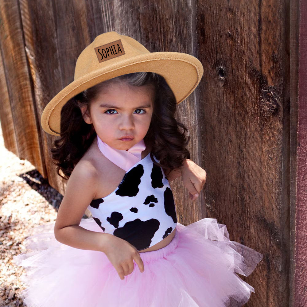 Personalized Leather Patch Cowboy Hat for Comfort & Unique | CWBeach99