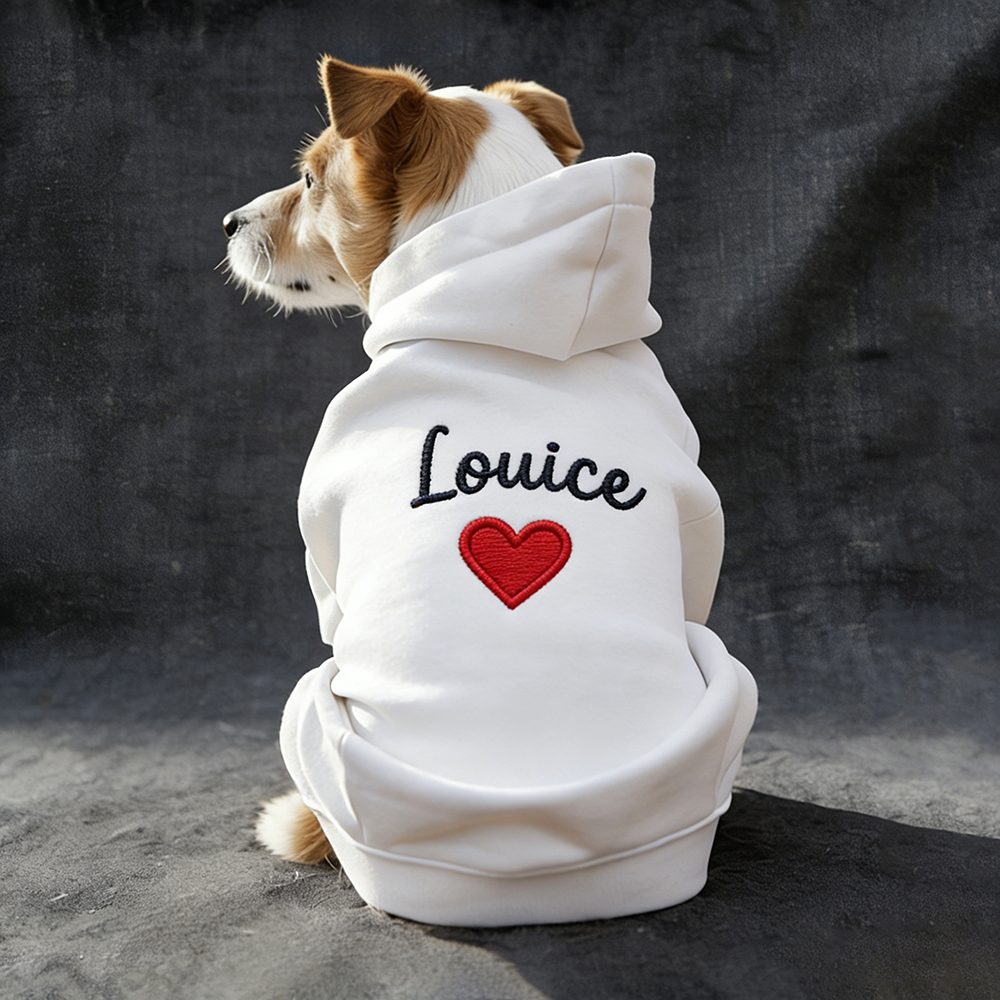 Personalized Embroidered Pet Comfortable Soft Hoodie | BKPet420