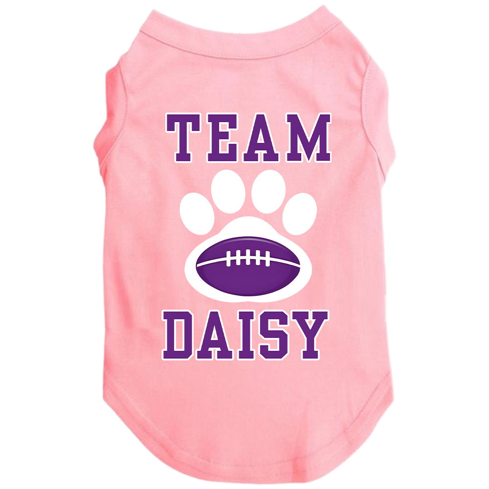 Personalized Football Team Pet Paw Soft Shirt | BKPet426