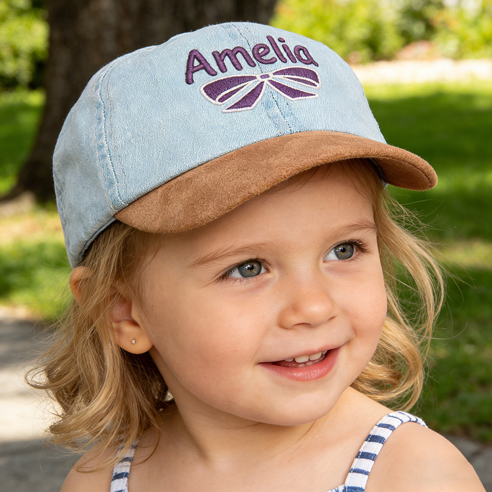 Personalized Embroidery Kid Denim Baseball Hat | CWBeach217