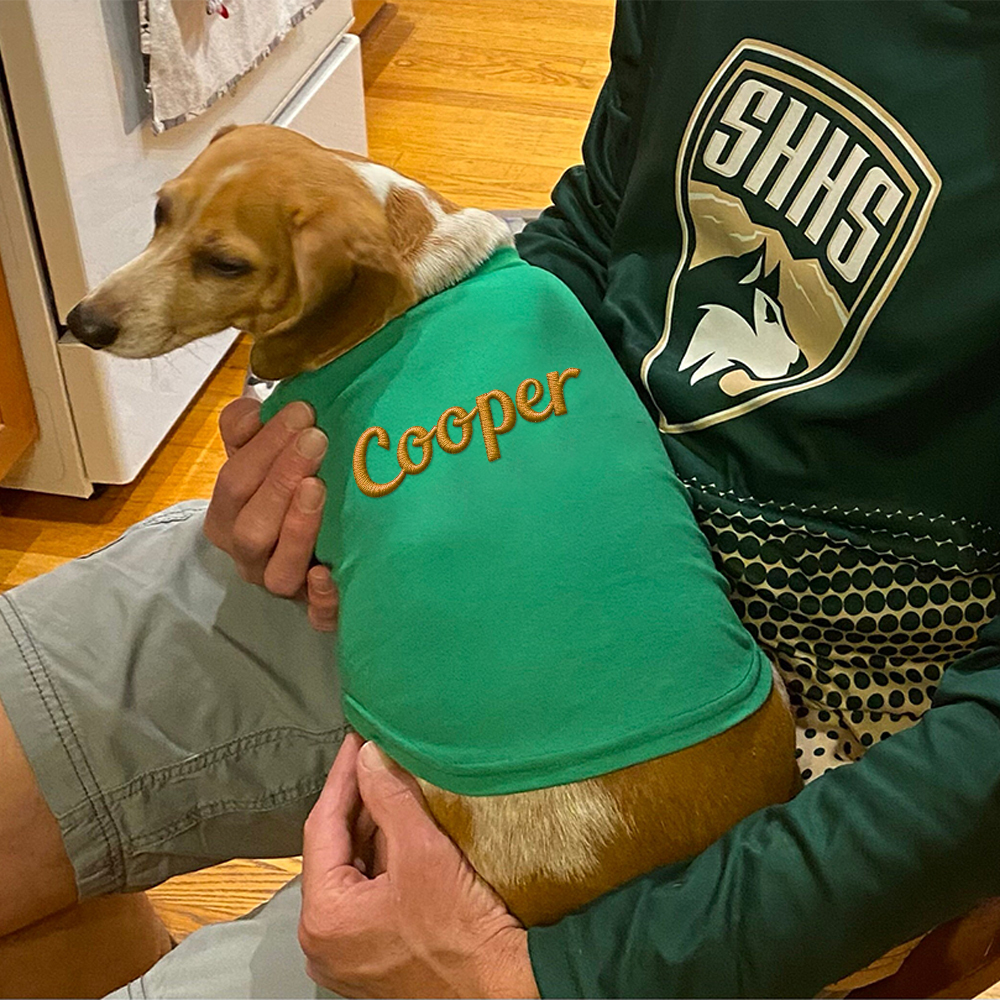 Personalized Embroidery Soft Large Size Pet Shirt | BKPet442