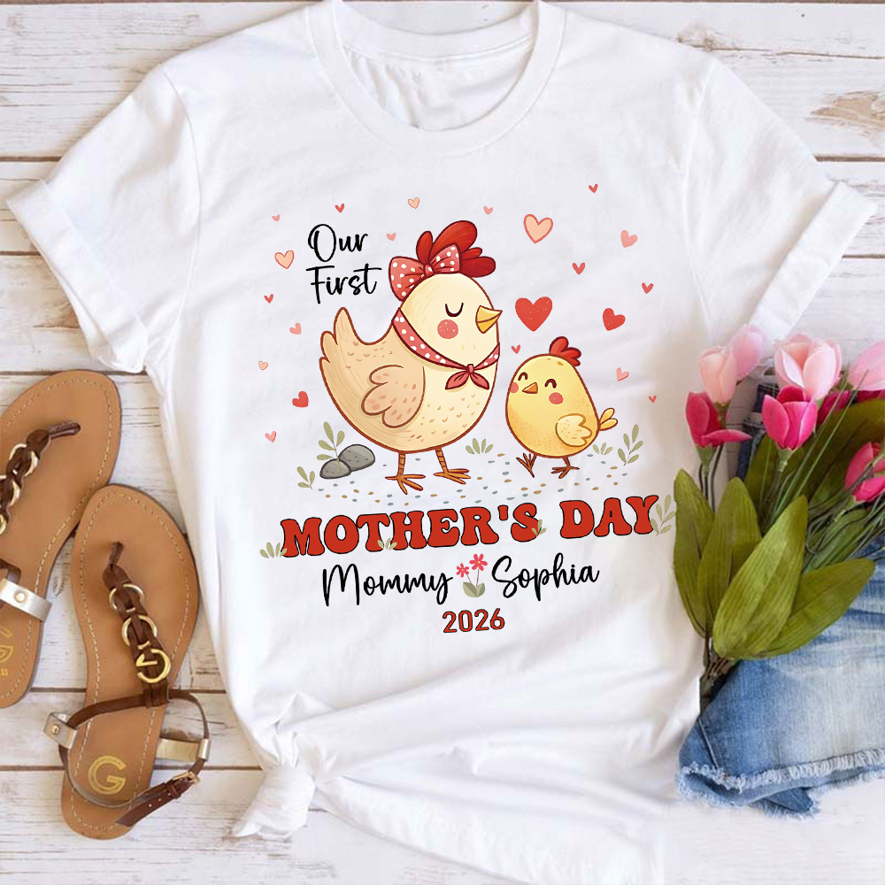 Personalized First Mother's Day Mommy and Baby Outfit | CWFamily128