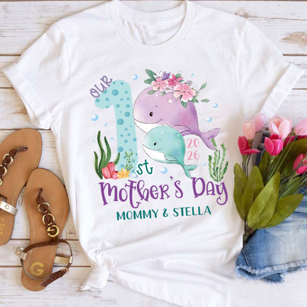 Personalized First Mother's Day Mommy and Baby Outfit | CWFamily129