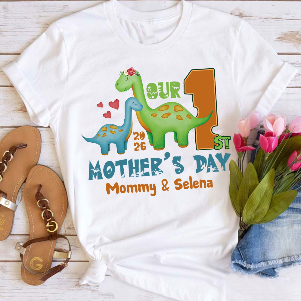 Personalized First Mother's Day Mommy and Baby Outfit | CWFamily130