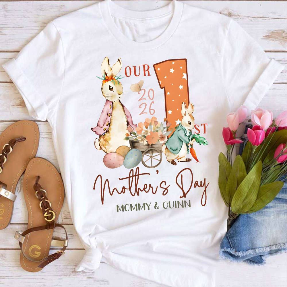 Personalized First Mother's Day Mommy and Baby Outfit | CWFamily133