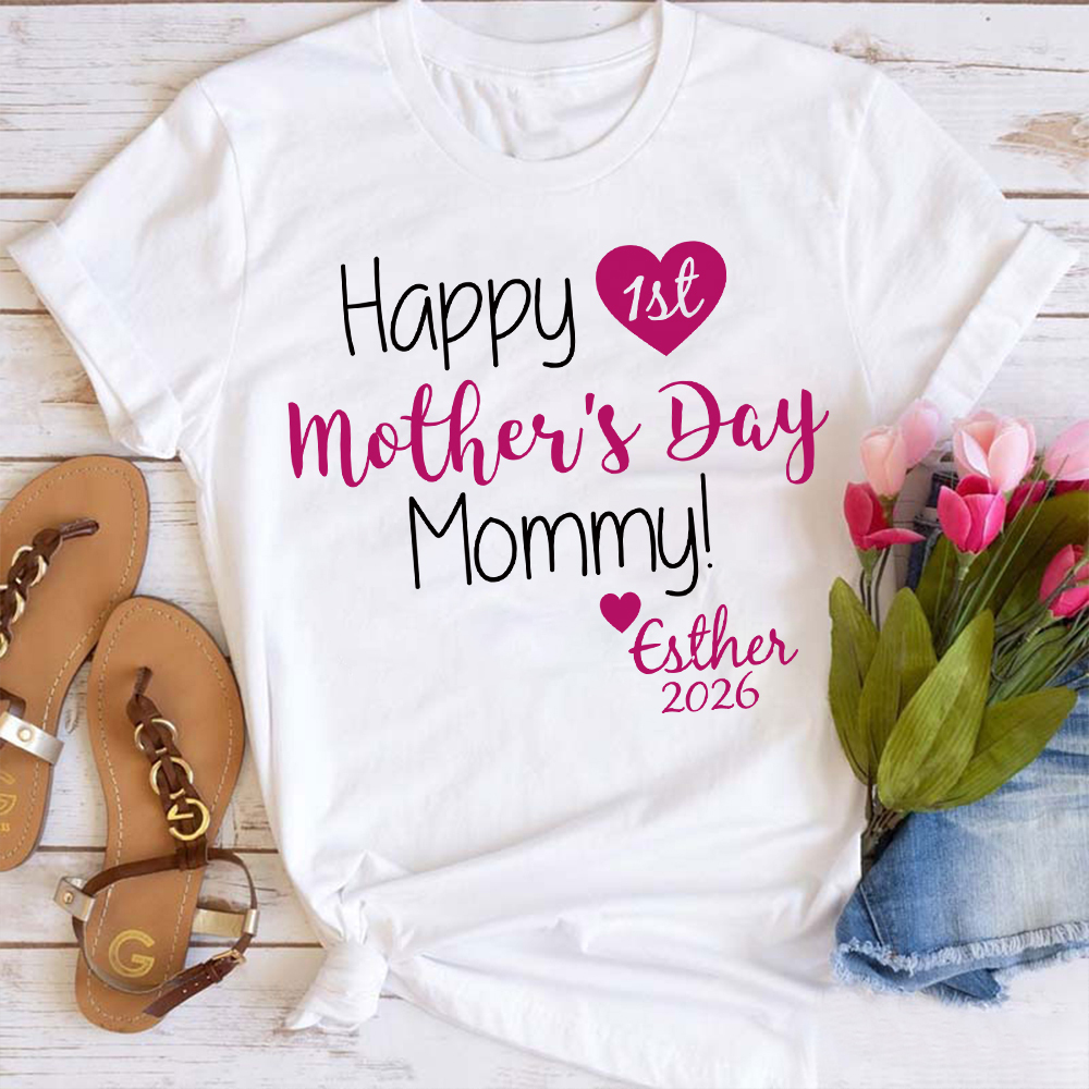 Personalized First Mother's Day Mommy and Baby Outfit | CWFamily139