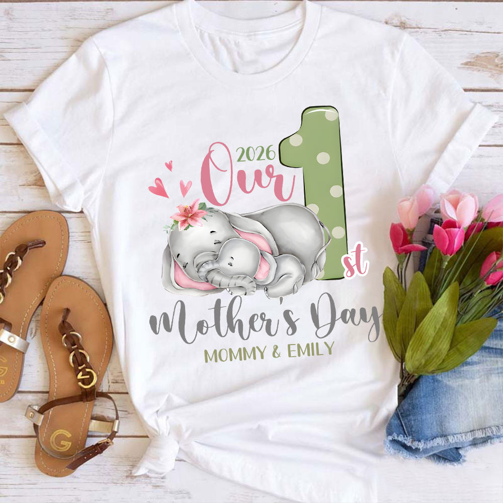 Personalized First Mother's Day Mommy and Baby Outfit | CWFamily134
