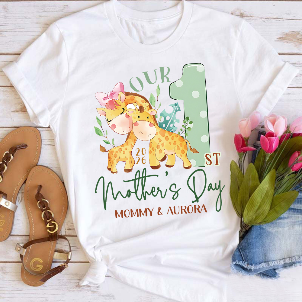 Personalized First Mother's Day Mommy and Baby Outfit | CWFamily135