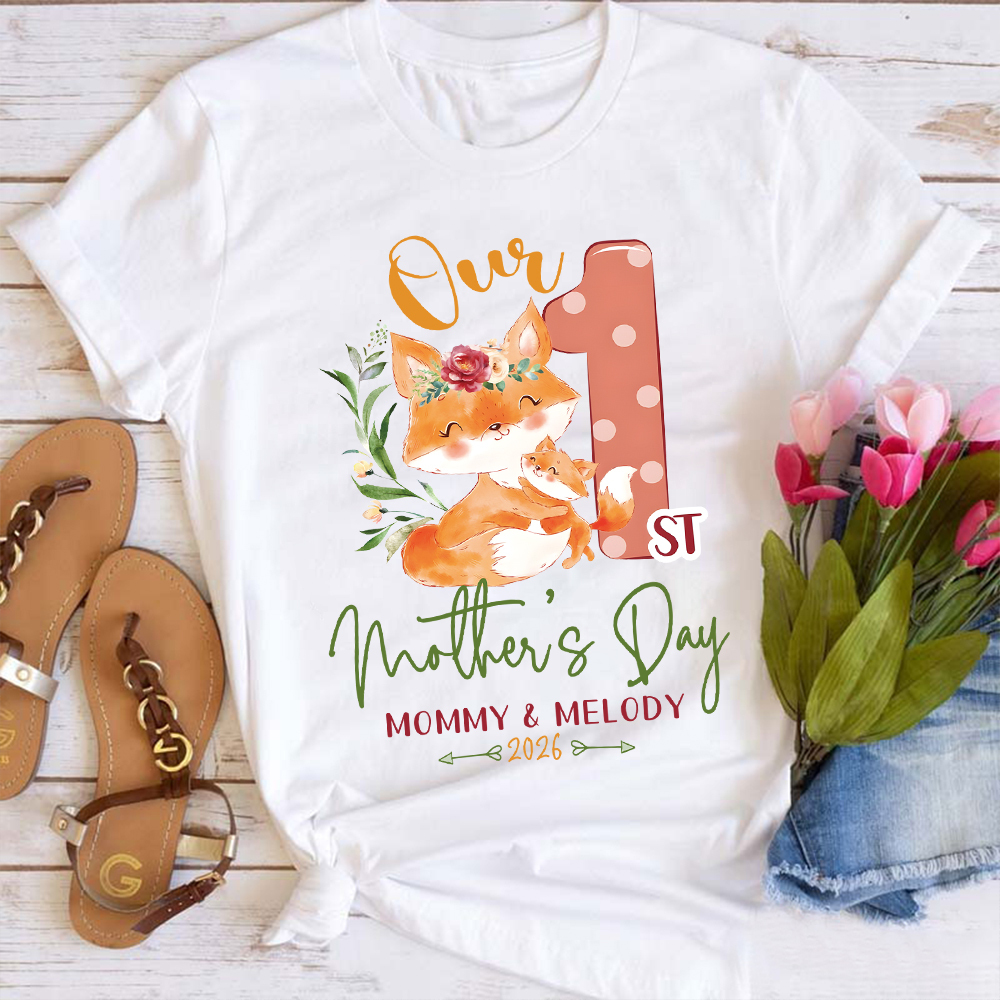 Personalized First Mother's Day Mommy and Baby Outfit | CWFamily137