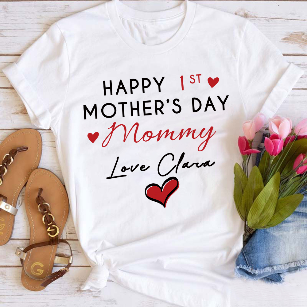 Personalized First Mother's Day Mommy and Baby Outfit | CWFamily140