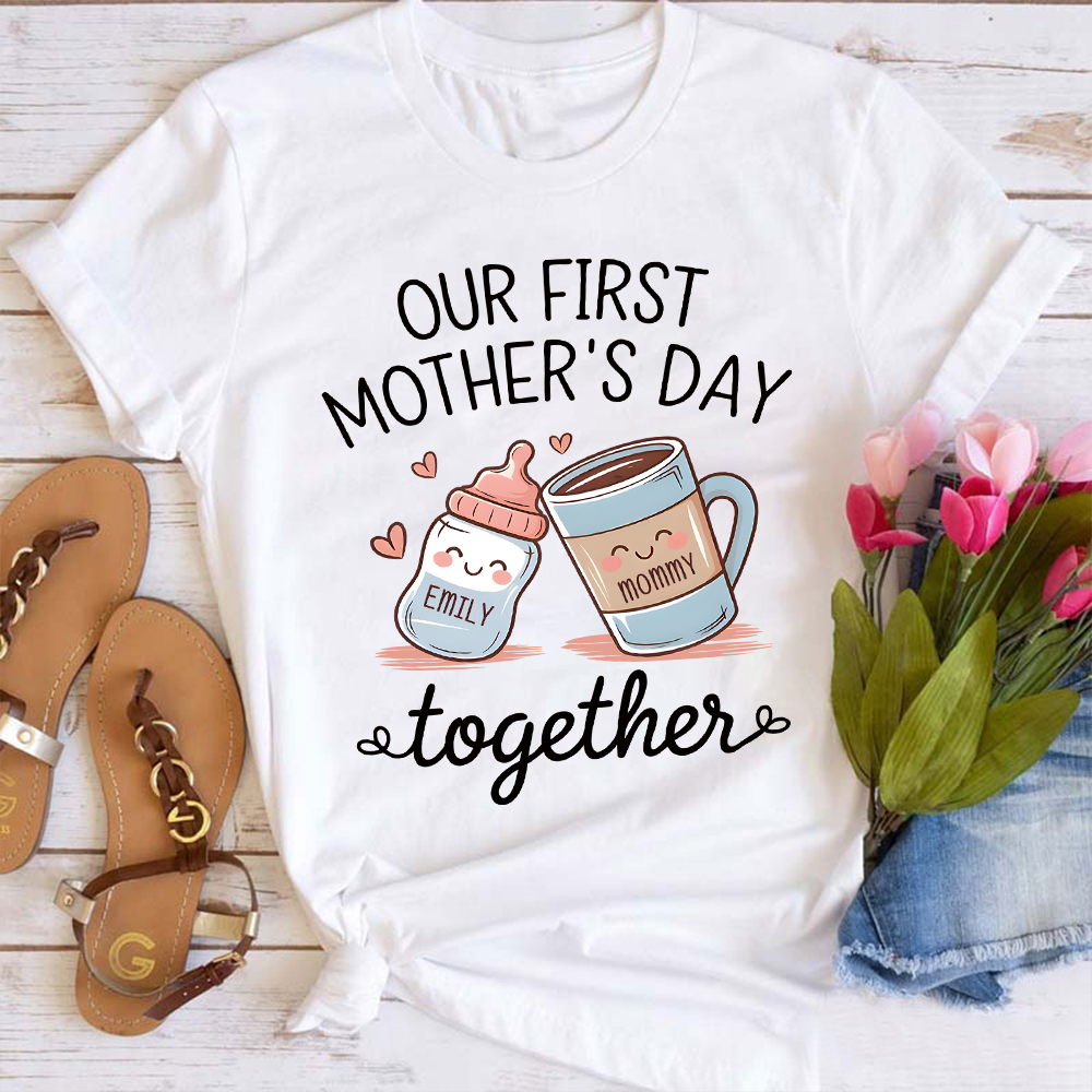 Personalized First Mother's Day Mommy and Baby Outfit | CWFamily141