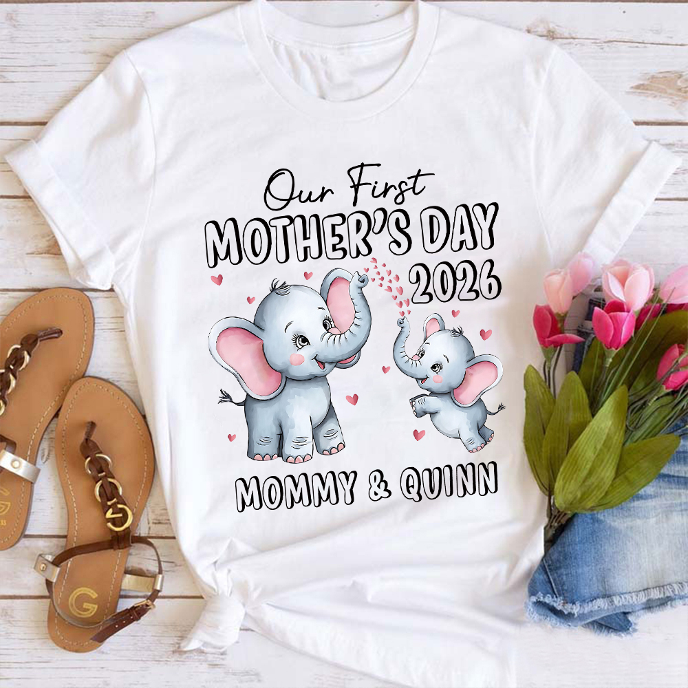 Personalized First Mother's Day Mommy and Baby Outfit | CWFamily142